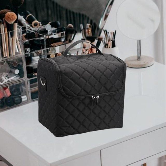 Bolsa de maquillaje de viaje, bolsa de cosméticos, bolsa de hombro, organizador de cosméticos, bolsa de aseo para actividades al aire libre, vacacione