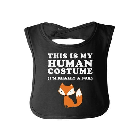 this is my human costume funny baby bib black halloween bib gifts