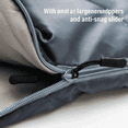 thumbnail image 4 of XXL 3–4 Season Waterproof Lightweight Rectangular Sleeping Bag, Gray, Right-Zip, for Adults, 90.55" x 39.37", 5.5 lbs, 4 of 7