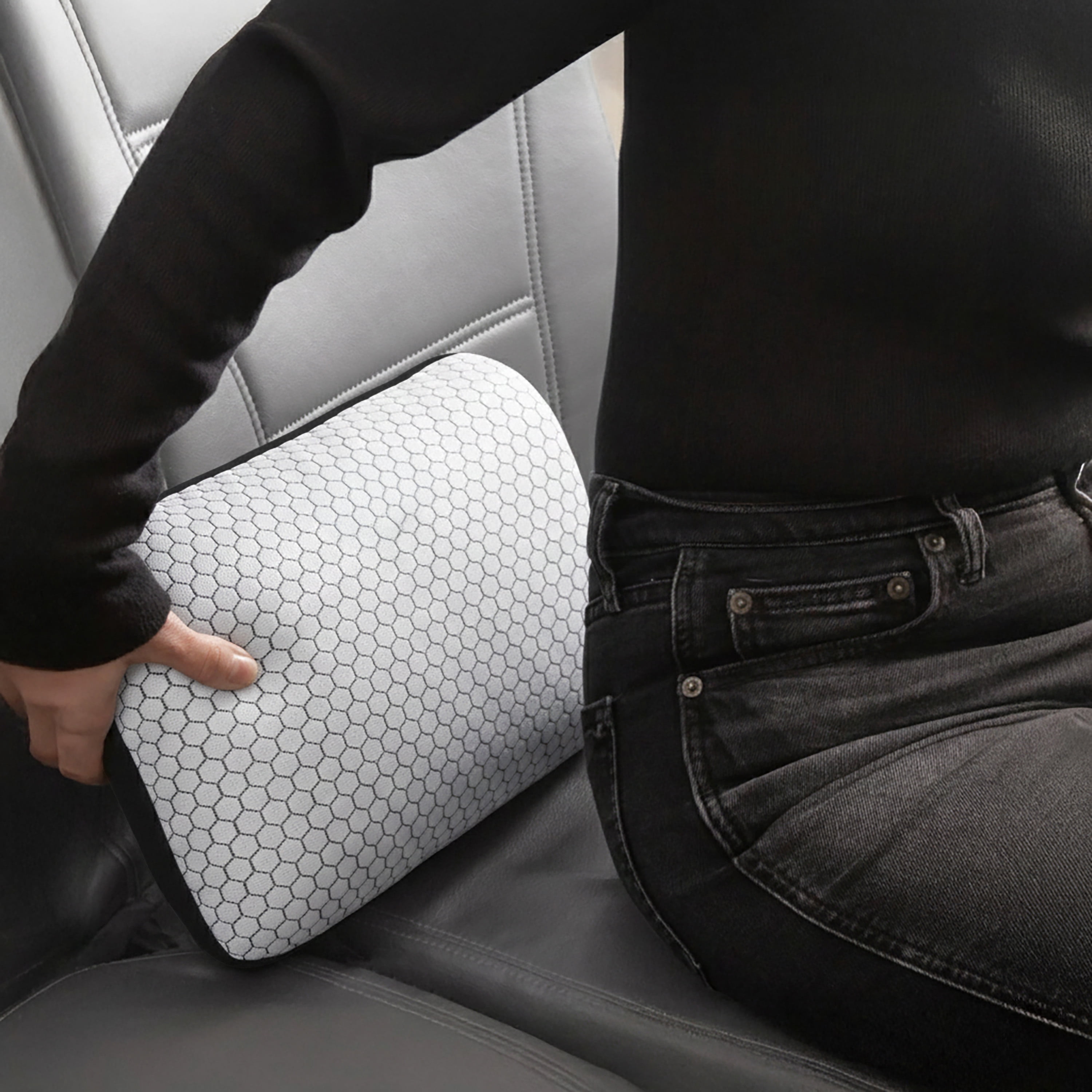 Protégé Cooling Memory Foam Travel Lumbar Support Pillow