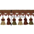 thumbnail image 2 of Tassel Fringe Trim Beaded Tassel Fringing Trimmings Ball Fringe Lampshades Trim Curtain Trim Sewing Fringe Trim 3 yards, 2 of 5