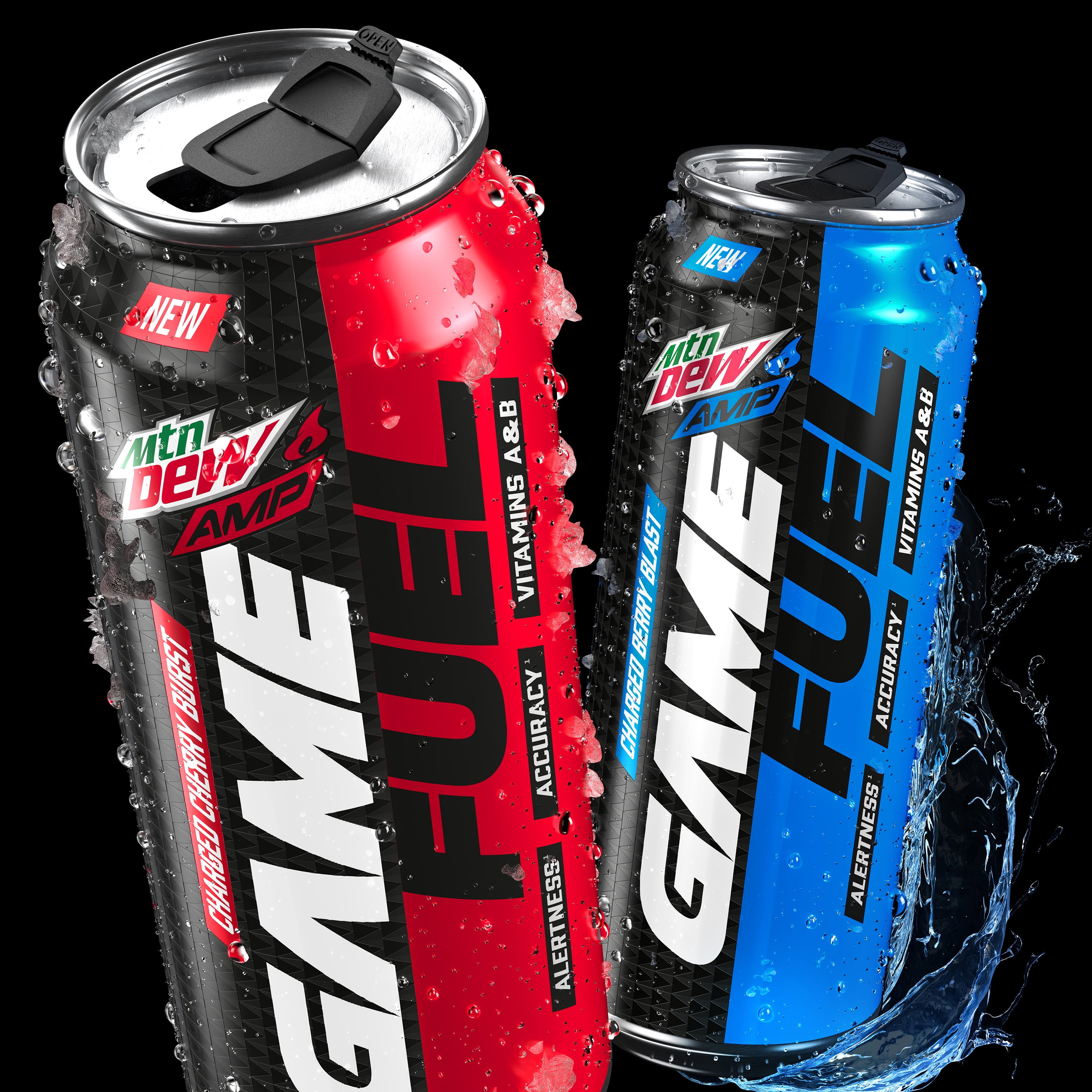 MTN DEW GAME FUEL, Charged Cherry Burst Energy Drink, 16 oz, 12 Pack Cans -  Walmart.com