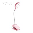 thumbnail image 1 of Lámpara de mesa Luz de lectura LED flexible de 6 W Luz de clip de protección ocular, Carga para teléfono, Carga y dirección de energía, Rosa kenally HA005011-05B, 1 of 6