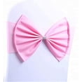 thumbnail image 1 of Chair Sashes 10Pack Elastic Slider Chair Bow Spandex Chair Cover Bands Party Chair Ribbons for Wedding Banquet Decorations Pink, 1 of 2