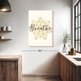 thumbnail image 3 of Elephant Stock Namaste Ii Wall Art - Vertical Canvas Wall Art - Living Room Wall Decor - Decor Elements Canvas - Beige And Gold Decor By Veronique Charron - 26" x 39", 3 of 8