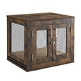 thumbnail image 6 of UniPaws  Small Pet Crate with Tray -  Rustic, 6 of 7
