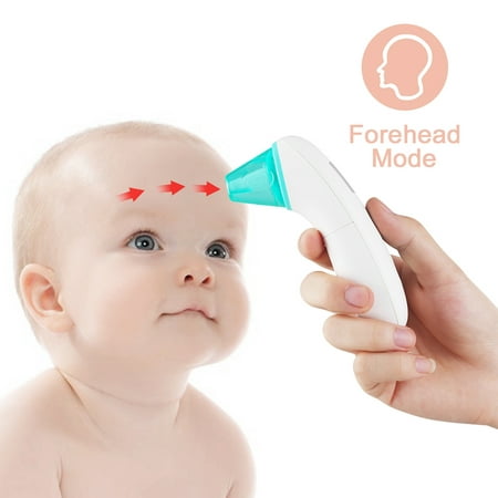 Baby Forehead Thermometer with Ear Function, Digital Medical Infrared Body Temporal Basal Thermometer for Fever, for Kids, Children, Adults, Infants,