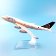 thumbnail image 2 of SUTENGDA 16cm United Airlines B747 Airplane  Model Simulation Aircraft Model Aviation Model Aircraft Kits for Collection and Gift, 2 of 8