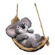 thumbnail image 3 of Colección de artesanías decorativas colgantes con forma de animales de jardín, regalo decorativo de resina para jardín. Koala estilo D, 3 of 8