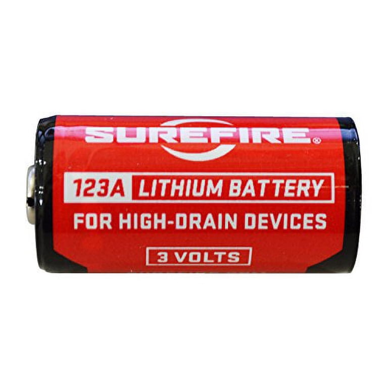 SureFire SF123A Lithium Battery 4-pack for Flashlights, 3-Volt