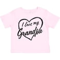 thumbnail image 3 of Inktastic I Love My Grandpa in Black Chalk Heart Boys or Girls Toddler T-Shirt, 3 of 5