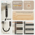 thumbnail image 4 of SIOYIE Smart Rotating Heated Towel Rack for Bathroom, 120W Electric Towel Warmer with Swivel Bars, 1-24H Timer, 115℉-155℉, Wi-Fi App Control, Low Carbon Steel, IPX5, Plug-in/Hardwired, Gray, 4 of 10