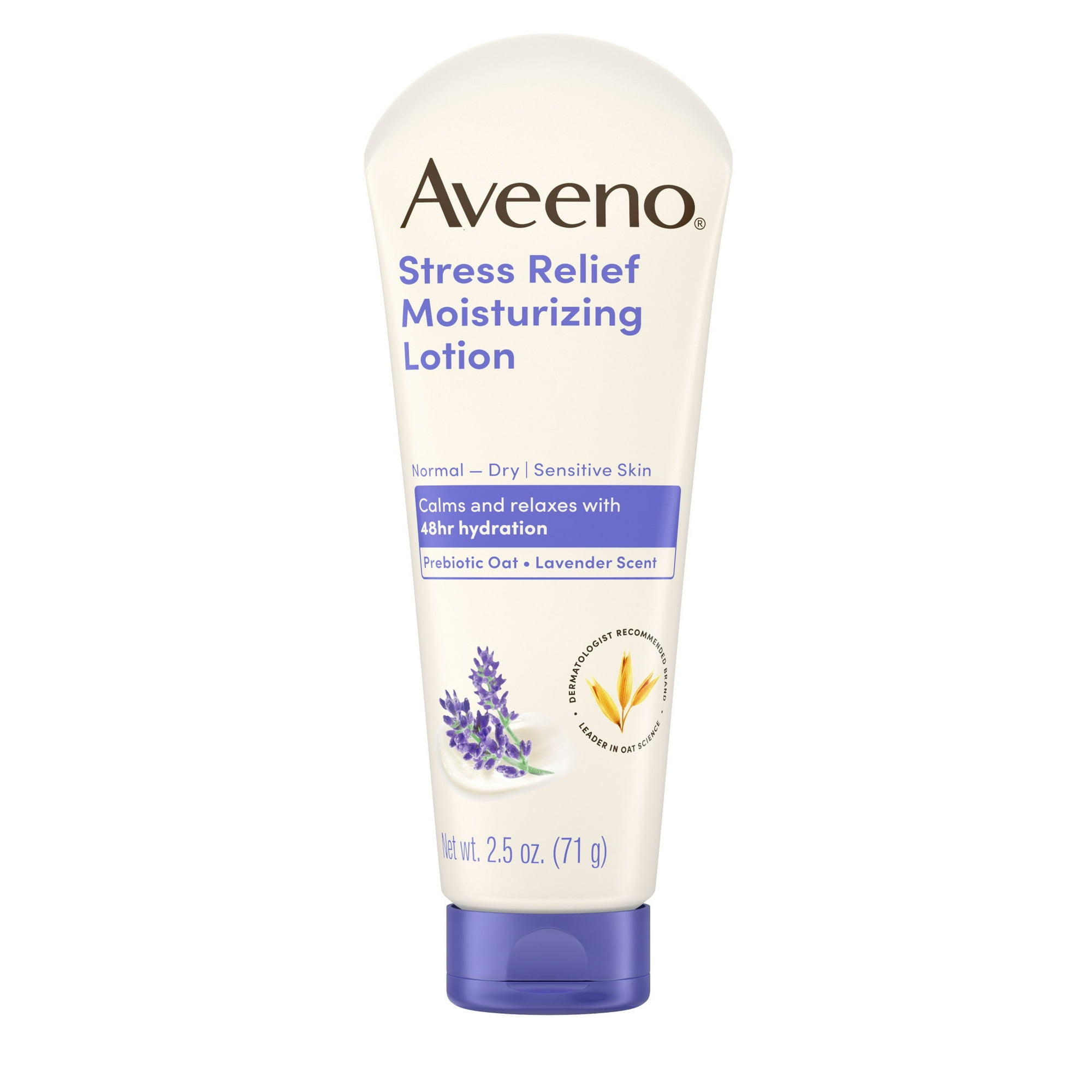 Aveeno Stress Relief Moisturizing Lotion, Lavender Scent, 2.5 oz