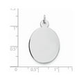 thumbnail image 2 of White Sterling Silver Charm Pendant Themed Flat Back 28 mm 19, 2 of 2