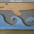 thumbnail image 6 of Ambesonne Animal Place Mats Set of 4, Wooden Paper Base Whale, Standard Size, Grey Blue and Brown, 6 of 6