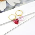 thumbnail image 3 of Fashion Multicolor Heart shaped Crystal Earrings Pendant Light Luxury Creative Earrings, 3 of 4