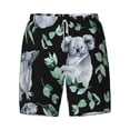 thumbnail image 4 of Lsque Mens Swim Trunks Cartoon Koala Bear Pattern - Bathing Suit Compression Liner - Beach Swim Shorts Swimwear - (S-3XL) - Stretch Quick Dry -Small, 4 of 9