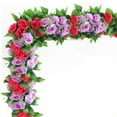 thumbnail image 4 of Flower Garland Fake Rose Vine Artificial Flower Hanging Rose Ivy Home Hotel Office Wedding Party Garden Craft Art Décor Wedding Party Flower Ivy Vine for Home, 4 of 8