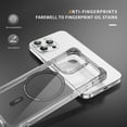 thumbnail image 7 of For iPhone 16 Pro Magnetic Phone Case Cover, Compatible With Magsafe,Transparent Four Corners Thickened Shockproof Anti-fall Anti-Scratch Plain Thin Fit Phone Case Cover for iPhone 16 Pro,Black, 7 of 7