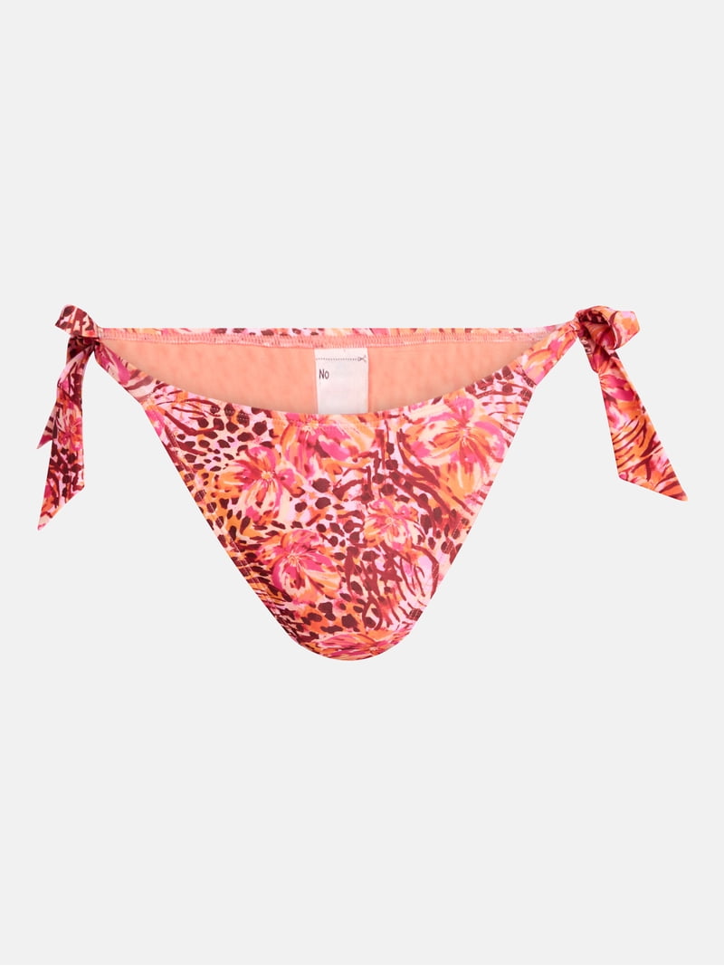 No Boundaries Floral Animal Sash Swim Bottoms, Women's XXS-XXL