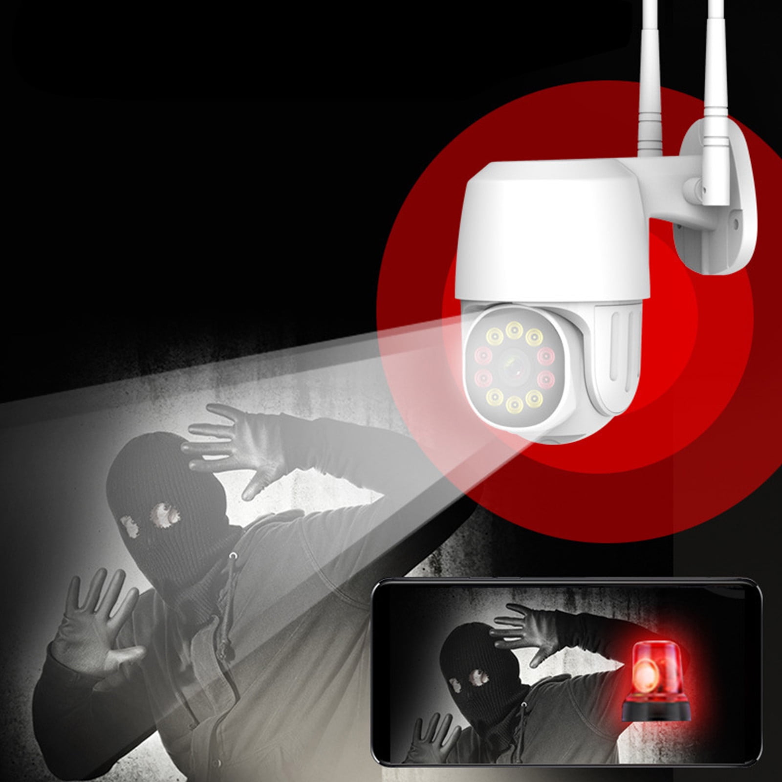 WiFi HD Fullcolor Night Vision Camera, indoor and Outdoor Rain Proof