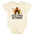 thumbnail image 3 of Inktastic Thanksgiving Cutest Turkey in Town Boys or Girls Baby Bodysuit, 3 of 5