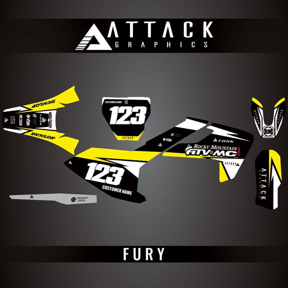 Attack Graphics Custom Fury Complete Bike Graphics Kit