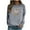 Gray, variant on ICHUANYI Womens Trendy Shirt Loose Casaul Crewneck Sweatshirt Oversized Long Sleeve Letter Print Pullover Tops Fall Winter Clothing 2023