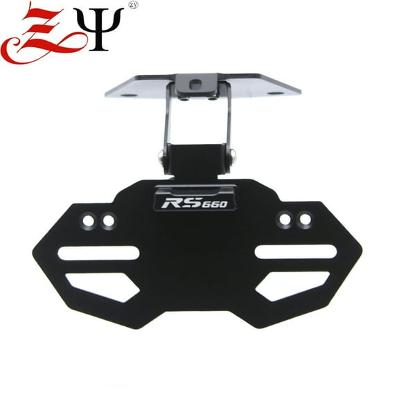 For Aprilia RS660 RS 660 2020-2021 Motorcycle Rear License Plate Holder Bracket With LED Light License Frame Plate Holder