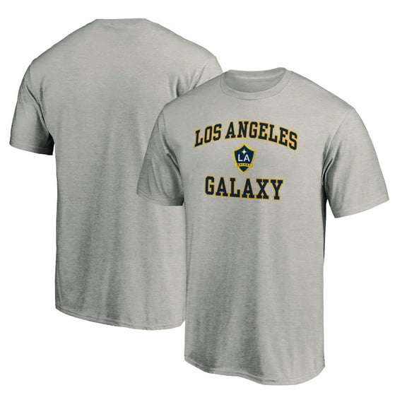 Men's Heather Gray LA Galaxy Heart and Soul T-Shirt