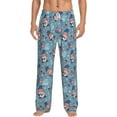 thumbnail image 2 of Goofa Independence With Gnome Printed Soft Pajama Pants for Men, Wide Leg Comfy Casual Lounge Yoga Pants-Small, 2 of 9