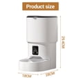 thumbnail image 2 of Distributeur Automatique pour Chien 4 L - Distributeur Intelligent Programmable pour 6 Repas Quotidiens, Double Alimentation et Bol en Acier Inoxydable, Noir Transparent (18x29,4x28 cm), Hygiénique et Anti-Humidité, 2 of 6