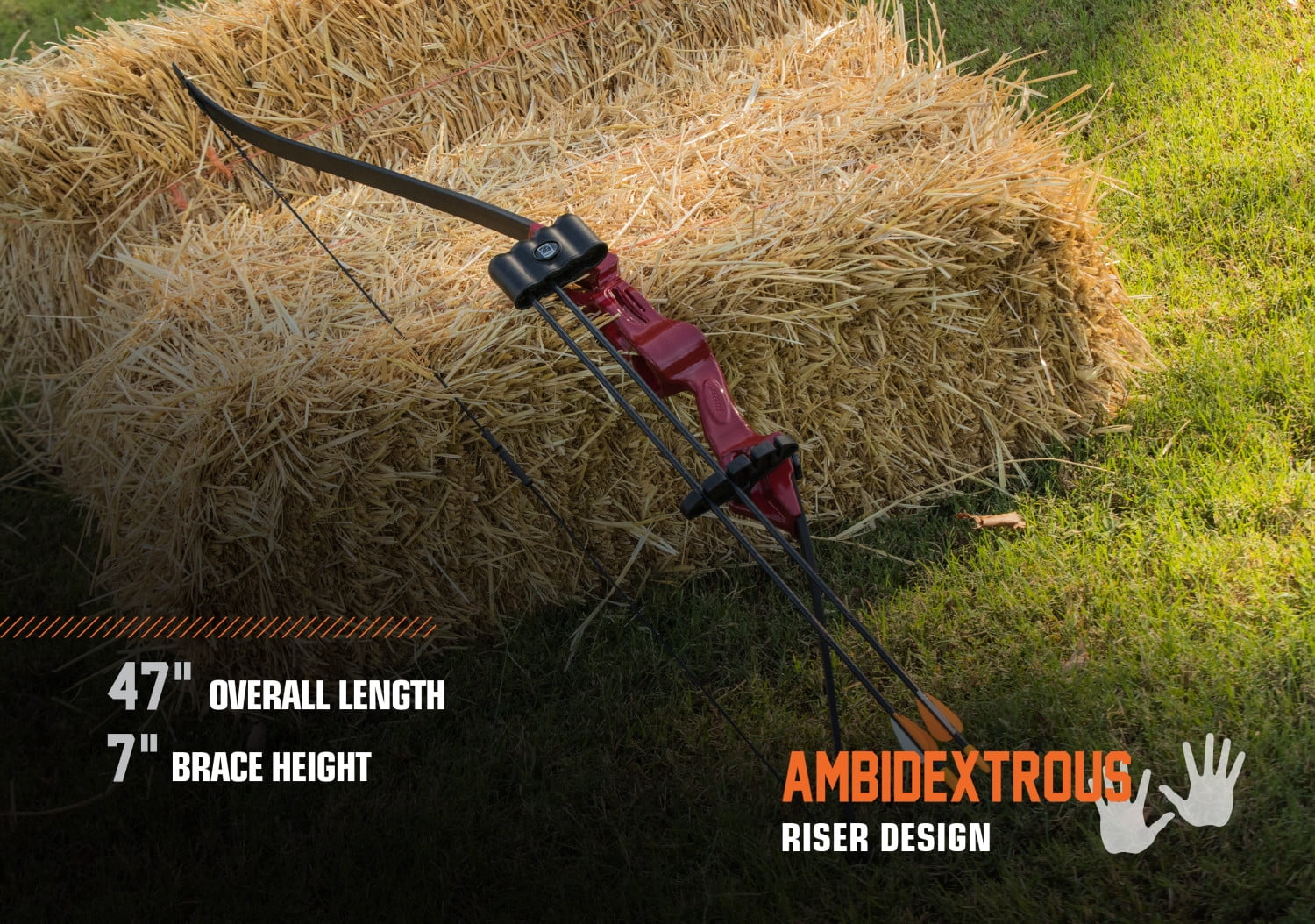 Bear Archery Flash Youth Bow Set for Ages 11+, Red