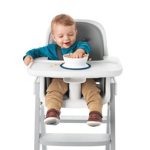 OXO Tot - Stick & Stay Suction Bowl - Secure Suction Base - Promotes Self-Feeding - Dishwasher Safe - Easy for Parents to Remove - Baby Feeding from 6 Months and Up - Navy - 61120700