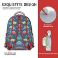 thumbnail image 5 of Dinosaur Backpack with Laptop Sleeve - Durable School & Work Bag, Multiple Pockets, Comfortable Shoulder Straps, Stylish Print, 5 of 6