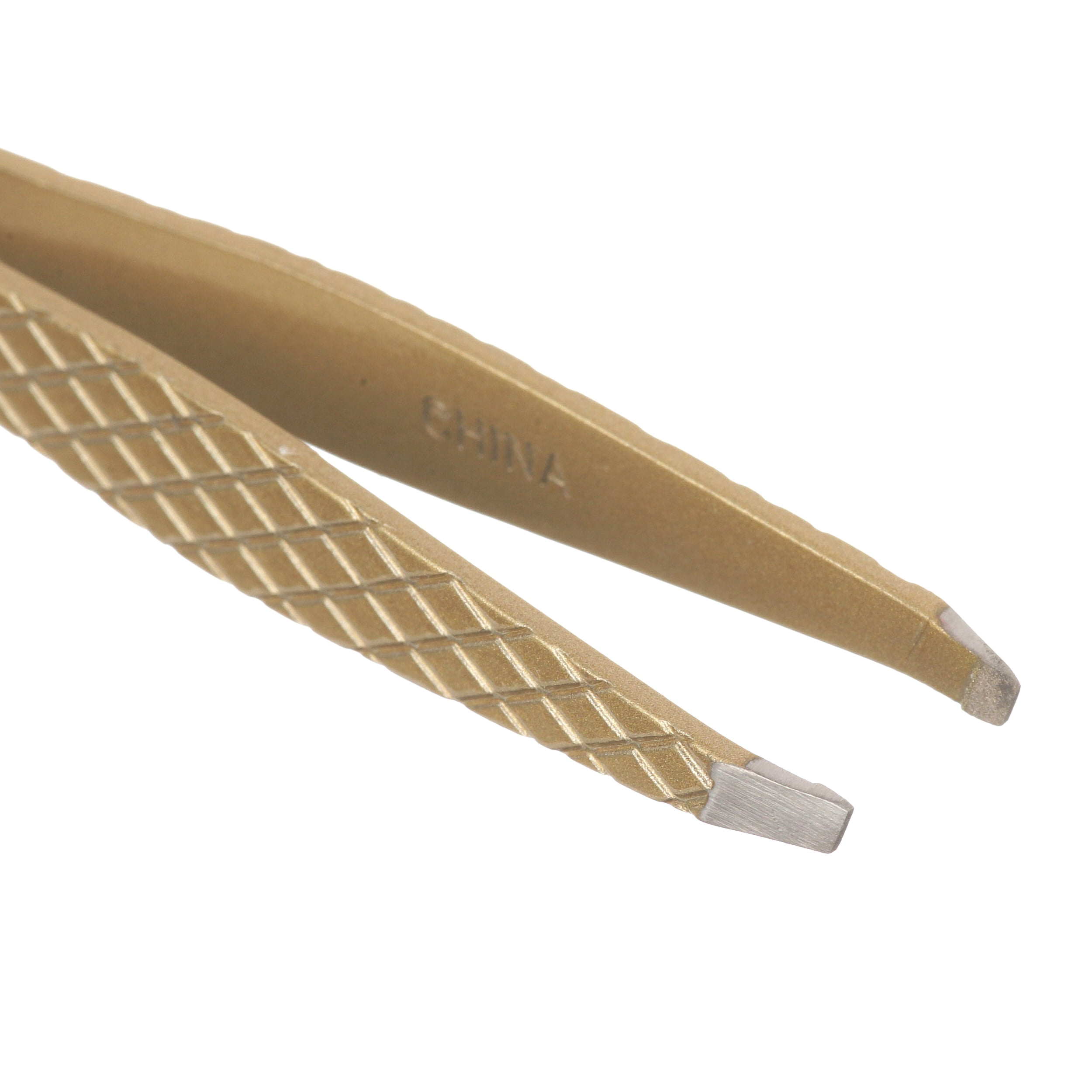 Revlon Gold Series Slant Tip Tweezer, Tips Coated with Diamond Particles for Maximum Gripping Power