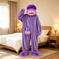 thumbnail image 5 of Plus Size Rompers and Jumpsuits Unisex Adult 𝗦𝗶𝗹𝗹𝘆 Monster Onesie 𝐏ajamas - Plush Fleece Big Mouth Monster 𝐂osplay Jumpsuit, Christmas & 𝐏ajama Parties, 5 of 8