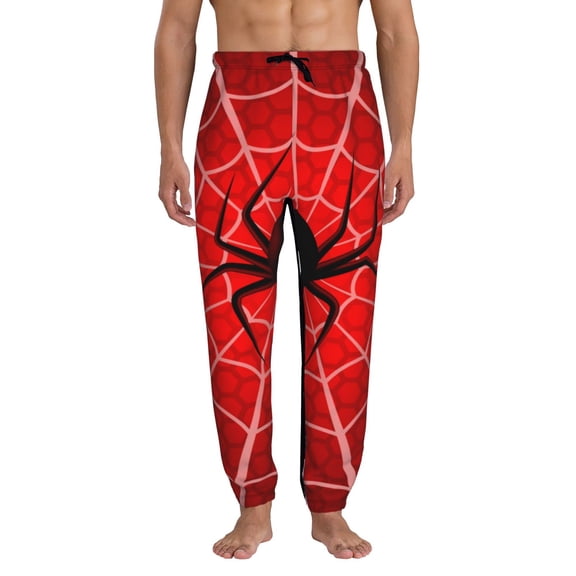 Kdxio Spider Web1 Pattern Joggers,Sweatpants for Men with Pockets-Small