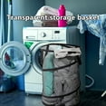 thumbnail image 4 of HongHeng Clearance Under $2.00 Collapsible Mesh Popup Laundry Hamper, Foldable Dirty Clothes Basket ,Up Collapsible Mesh Laundry Hamper, Great for Kids Room/College Dorm/Travel, 4 of 7