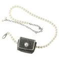 thumbnail image 6 of HERFIER Women's Metal Waist Chain Belt Fanny Pack Rhinestone Purse, 6 of 8