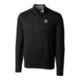 thumbnail image 2 of Men's Cutter & Buck Black Florida State Seminoles Lakemont Quarter-Zip Pullover Sweater, 2 of 3