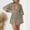 Khaki, variant on ZZwxWA Summer Dresses for Women 2025 Boho Eyelet Casual Long Dress Vintage Solid Half Sleeve V Neck Loose Fit Flowy Swing Midi Dresses with Pockets Cocktail Party