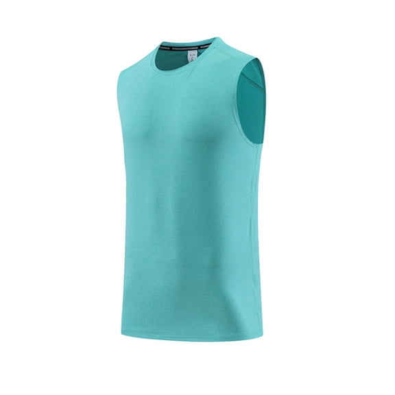 Cmfcve Summer t Shirts for Mens Quick Dry Sleeveless Athletic Tank Moisture Wicking Workout Muscle Tee Breathable Casual Crew Neck Undershirts
