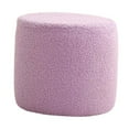 thumbnail image 2 of HLONK Small Sponge Velvet Changing Ottoman  Pink, 2 of 8