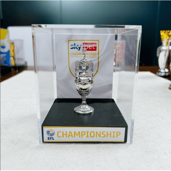 EFL Championship Trophy, 8 cm Metal Trophy with Common Version-Display Case, Christmas Halloween Gifts.