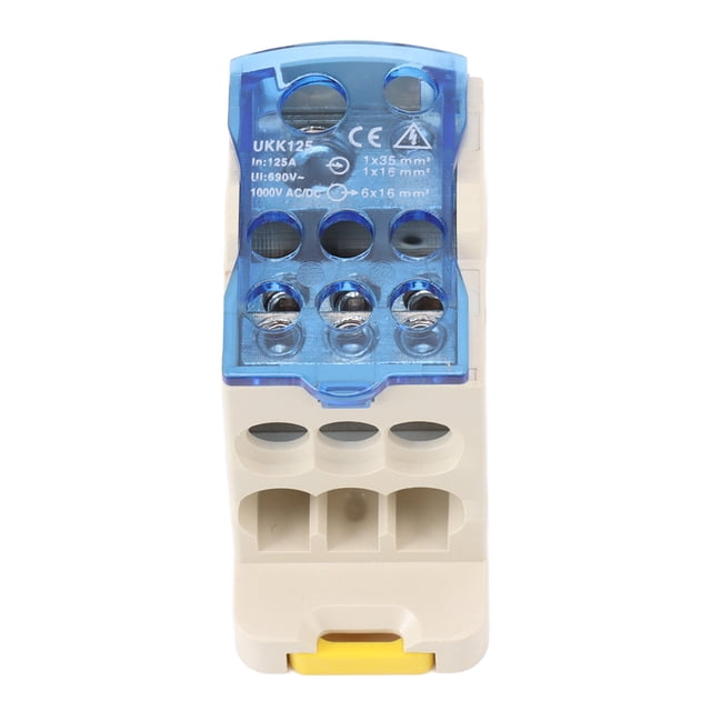 Junction Box, Distribution Box Insulation DIN Rail Mounting AC DC 1000V Standard Size For Electrical Cabinets 80A,125A,160A