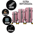 thumbnail image 5 of Set 3 Maletas De Viaje Jony Rigidas 25 Kg 15 Kg 10 Kg Candado Numerico Ruedas 360, 5 of 5