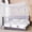 White, variant on White 4-Corner Bed Mosquito Net, Queen Size (75×60×67 Inch). Fine mesh against bugs. Ideal for bedroom, patio, camping & outdoor use.