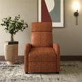 thumbnail image 2 of DHP Bobby Pushback Recliner Chair, Camel Faux Leather, 2 of 18