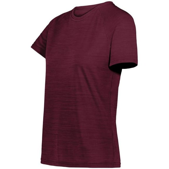 Holloway 222754.T09.S Ladies All-Pro T-Shirt, Maroon Heather - Small